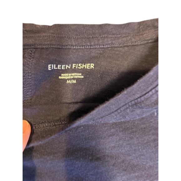 EILEEN FISHER - SKIN Navy Blue Bundle of 2 3/4 Shirt Lightweight sweater MEDIUM - Picture 4 of 16